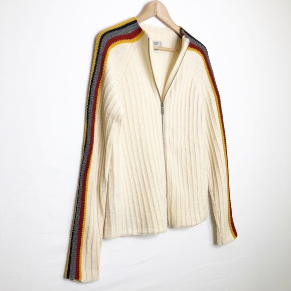 Guess Zipfront, ribbed sweater, striped sweater - Picture 9 of 9